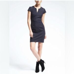 Banana republic dark‎ denim sheath dress